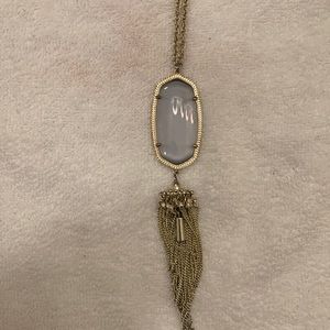 Long chain grey kendra Scott necklace